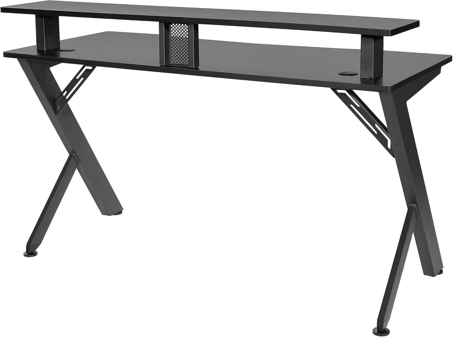 RGB Gaming Desk – 54" Computer Desk with Monitor Shelf, USB Hub & Cable Management